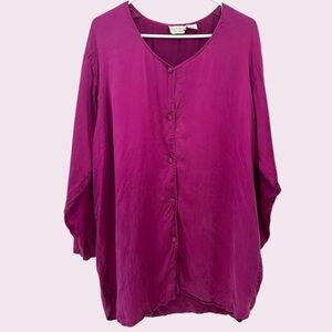 Vintage victorias secret silk sleep shirt